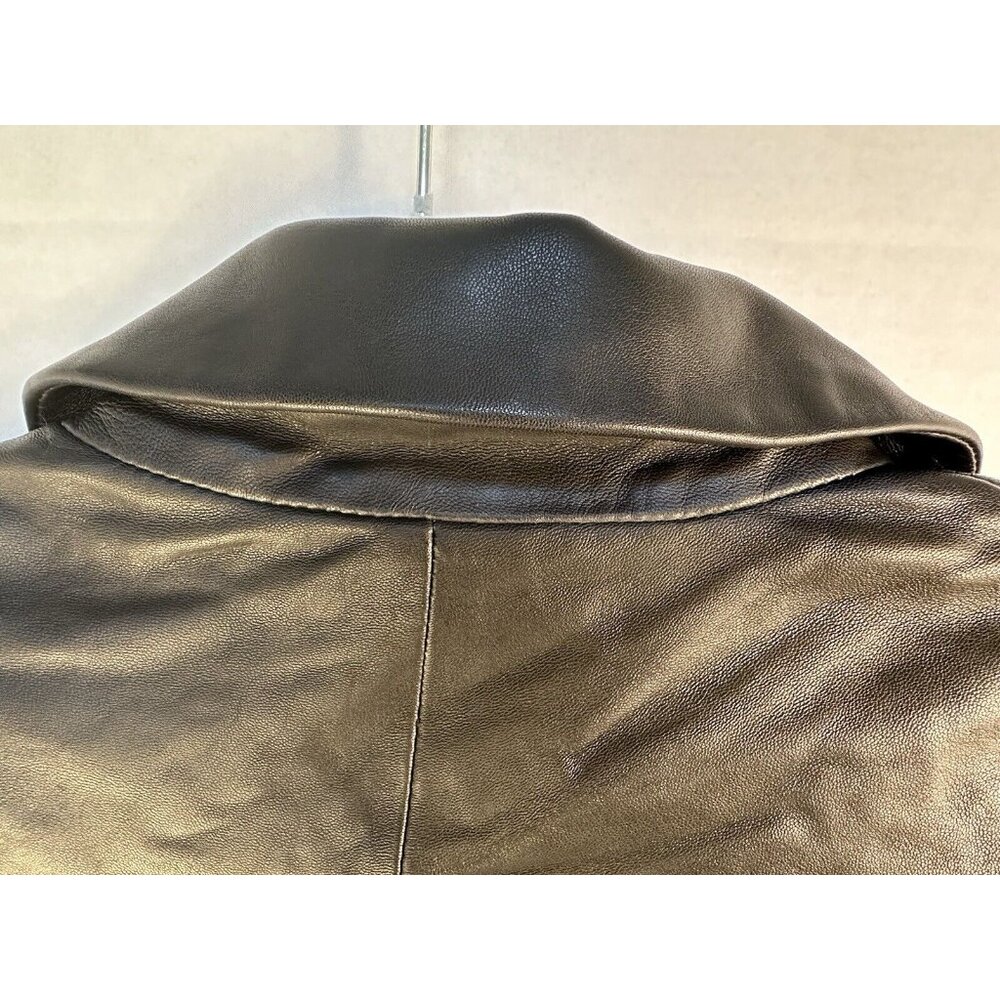 Bagatelle Size M 100% Leather Tailored Jacket Black TIMELESS, SOPHISTICATED!!🤩 - Picture 9 of 16